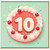 10th Birthday Card, Cake and Cherry Design