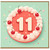 11th Birthday Card, Cake and Cherries Design