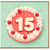 15th Birthday Card, Cherry Cake Design