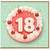 18th Birthday Card, Cute Cherry Cake Design