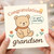 Congratulations Grandson on Your New Baby Card - Cute Teddy Bear Design - Greeting Card for Grandson