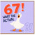 67th Birthday Card, Funny Goose What The Actual Birthday Card