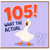 105th Birthday Card, Funny Goose What The Actual 105 Card