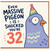 32nd Birthday Card, Funny Pigeon Card