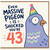 43rd Birthday Card, Even Massive Pigeon is Shocked You're 43, Funny Birthday Card
