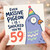 59th Birthday Card, Funny Pigeon Birthday Card, Even Massive Pigeon Is Shocked You're 59