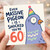 60th Birthday Card, Even Massive Pigeon Is Shocked You're 60 Funny Birthday Card