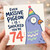 74th Birthday Card, Funny Pigeon Party Card