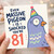 81st Birthday Card, Funny Pigeon Birthday Card for Him or Her