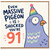91st Birthday Card, Even Massive Pigeon Is Shocked You’re 91 Funny Birthday Card