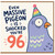96th Birthday Card, Funny Pigeon Party Hat Card for 96 Year Old