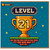 21st Birthday Card, Level 21 Gaming Trophy Design