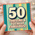 50th Birthday Card, Thriving & Totally Fabulous, Retro Milestone Celebration Card