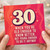 30th Birthday Card, Funny 30 Years Old Birthday Card