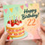 22nd Birthday Card, Happy Birthday Strawberry Cake Card