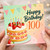 100th Birthday Card, Happy Birthday Cake Card