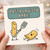 Funny Pasta Pun Greeting Card - 'Pasta La Vista Baby!' - Cartoon Pasta and Fork - Humorous Birthday or Any Occasion Card - Blank Inside with Envelope