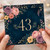 43rd Birthday Card, Floral Number 43 Card