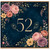 52nd Birthday Card, Floral Number 52 Card