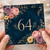 64th Birthday Card, Floral Design