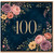 100th Birthday Card, Floral Milestone Card