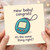 Funny New Baby Congratulations Card for New Parents - Retro Digital Pet Illustration - 'new baby! congrats it's the same thing right?'