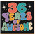 36th Birthday Card, 36 Years of Awesome Retro Colourful Card