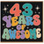43rd Birthday Card, 43 Years of Awesome Retro Typography Card