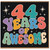 44th Birthday Card, 4 Years of Awesome Retro Style Card