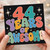 44th Birthday Card, 4 Years of Awesome Retro Style Card