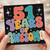 51st Birthday Card, 51 Years of Awesome Retro Colourful Stars Card