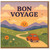 Bon Voyage Card - Cute Retro Car and Happy Sun Farewell Leaving Travel Good Luck Card - Blank Inside - For Friends, Colleagues or Family