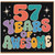 57th Birthday Card, 57 Years of Awesome Card