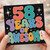 58th Birthday Card, 58 Years of Awesome Retro Typography Design