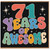 71st Birthday Card, 71 Years of Awesome Card