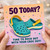 50th Birthday Card, Time to Rock Out with Your CROC Out Funny Birthday Card