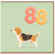 88th Birthday Card, Cute Beagle with Number 88 Balloons