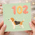 102nd Birthday Card, Cute na Balloon Design