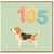105th Birthday Card, Cute na and Balloon Numbers Design