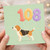 108th Birthday Card, Cute na Balloon Number Card