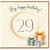 29th Birthday Card, Big Happy Birthday 29 Card with Gifts and Gold Sparkle Design
