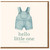 Hello Little One New Baby Card - Baby Dungarees Illustration, Gender Neutral Newborn Congratulations Card for New Parents, Shower Minimal Cute Design