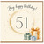 51st Birthday Card, Big Happy Birthday Elegant Gold Design