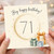 71st Birthday Card, Big Happy Birthday 71 Card