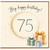 75th Birthday Card, Big Happy Birthday with Gifts
