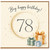 78th Birthday Card, Big Happy Birthday Age 78 Card with Gift Boxes