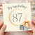 87th Birthday Card, Big Happy Birthday Card, Elegant Age 87 Birthday Card