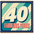 40th Birthday Card, Fabulous Years