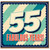 55th Birthday Card, Fabulous Years Retro Style Card