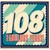 108th Birthday Card, Fabulous Years Retro Birthday Card